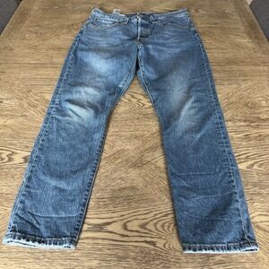 Levis 501 Original Fit Button Fly Blue Denim Jeans W30 L28 Medium Wash Mens